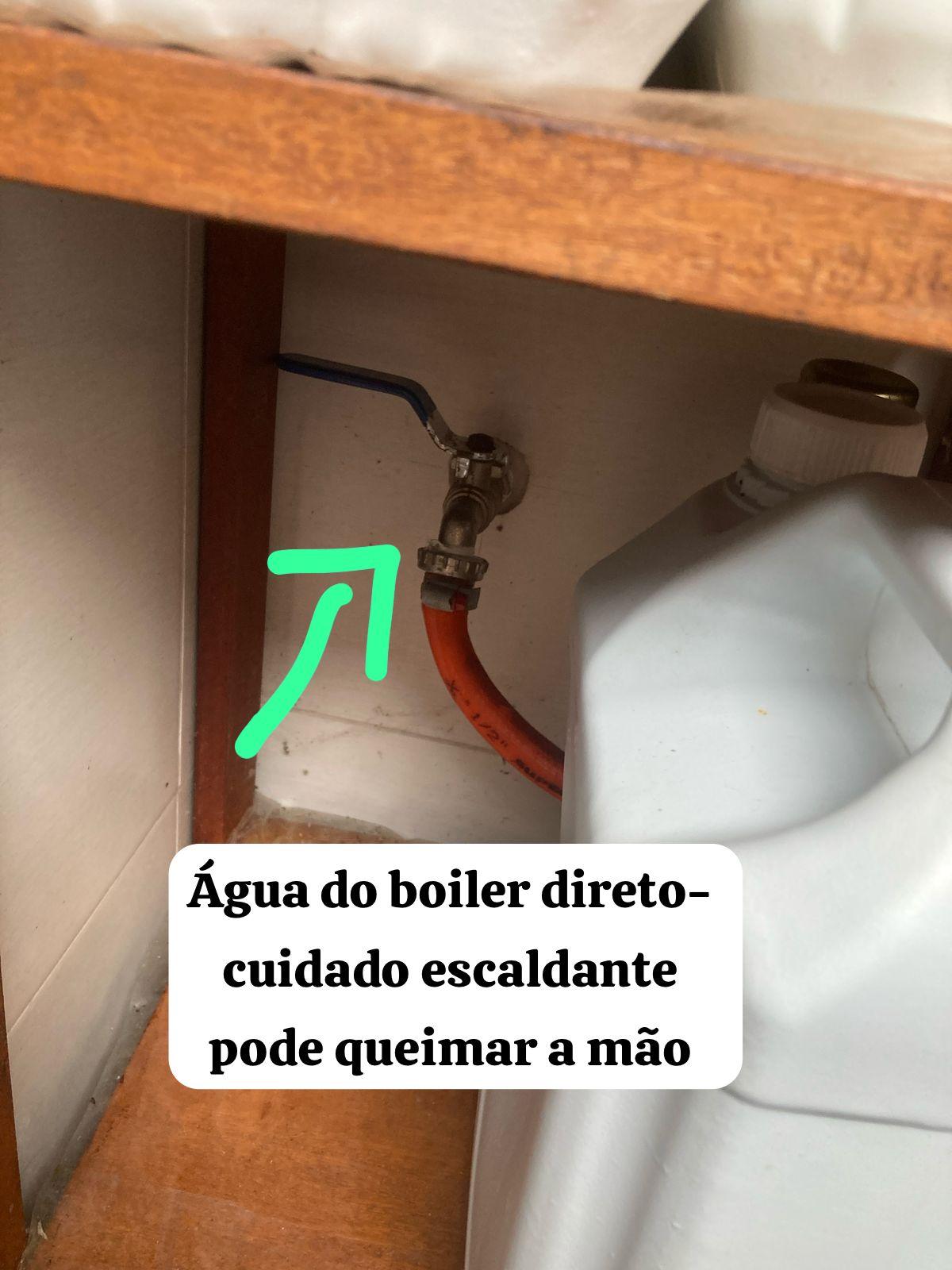 Registro água quente boiler