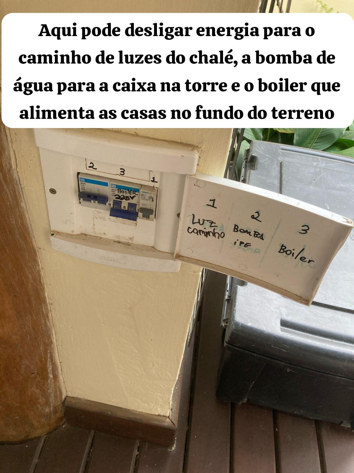 Caixa disjuntor bomba Ipê e boiler